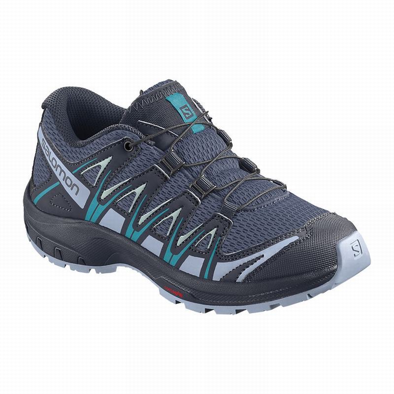 Salomon Israel XA PRO 3D J - Kids Hiking Shoes - Blue Indigo/Blue (HLTU-10893)